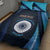 Custom India Cricket Quilt Bed Set 2024 World Cup Go Men in Blue