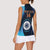 Custom India Cricket Women Sleeveless Polo Shirt 2024 World Cup Go Men in Blue - Wonder Print Shop