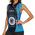 Custom India Cricket Women Sleeveless Polo Shirt 2024 World Cup Go Men in Blue - Wonder Print Shop