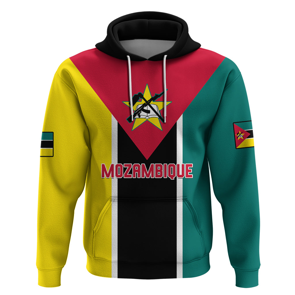 Personalised Mozambique Hoodie Muzambhiki Flag Style - Wonder Print Shop