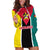 Personalised Mozambique Hoodie Dress Muzambhiki Flag Style - Wonder Print Shop