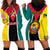 Personalised Mozambique Hoodie Dress Muzambhiki Flag Style - Wonder Print Shop