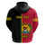 Personalised Independence Day Mozambique Hoodie Muzambhiki Coat Of Arms - Wonder Print Shop