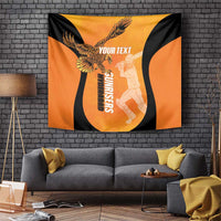 Custom Hyderabad India Cricket Tapestry Go Sunrisers Eagle