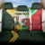 Custom South Africa And Wales Rugby Back Car Seat Cover Springboks Welsh Mascots Dynamic Version - Wonder Print Shop