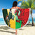 Custom South Africa And Wales Rugby Beach Blanket Springboks Welsh Mascots Dynamic Version - Wonder Print Shop