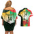 Custom South Africa And Wales Rugby Couples Matching Off Shoulder Short Dress and Hawaiian Shirt Springboks Welsh Mascots Dynamic Version - Wonder Print Shop