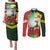 Custom South Africa And Wales Rugby Couples Matching Puletasi and Long Sleeve Button Shirt Springboks Welsh Mascots Dynamic Version - Wonder Print Shop