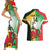 Custom South Africa And Wales Rugby Couples Matching Short Sleeve Bodycon Dress and Hawaiian Shirt Springboks Welsh Mascots Dynamic Version - Wonder Print Shop