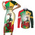 Custom South Africa And Wales Rugby Couples Matching Short Sleeve Bodycon Dress and Long Sleeve Button Shirt Springboks Welsh Mascots Dynamic Version - Wonder Print Shop