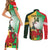 Custom South Africa And Wales Rugby Couples Matching Short Sleeve Bodycon Dress and Long Sleeve Button Shirt Springboks Welsh Mascots Dynamic Version - Wonder Print Shop