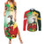 Custom South Africa And Wales Rugby Couples Matching Summer Maxi Dress and Long Sleeve Button Shirt Springboks Welsh Mascots Dynamic Version - Wonder Print Shop