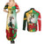 Custom South Africa And Wales Rugby Couples Matching Summer Maxi Dress and Long Sleeve Button Shirt Springboks Welsh Mascots Dynamic Version - Wonder Print Shop