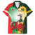 Custom South Africa And Wales Rugby Family Matching Long Sleeve Bodycon Dress and Hawaiian Shirt Springboks Welsh Mascots Dynamic Version - Wonder Print Shop