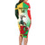 Custom South Africa And Wales Rugby Family Matching Long Sleeve Bodycon Dress and Hawaiian Shirt Springboks Welsh Mascots Dynamic Version - Wonder Print Shop