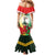 Custom South Africa And Wales Rugby Family Matching Mermaid Dress and Hawaiian Shirt Springboks Welsh Mascots Dynamic Version - Wonder Print Shop