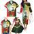 Custom South Africa And Wales Rugby Family Matching Off The Shoulder Long Sleeve Dress and Hawaiian Shirt Springboks Welsh Mascots Dynamic Version - Wonder Print Shop