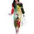 Custom South Africa And Wales Rugby Family Matching Off The Shoulder Long Sleeve Dress and Hawaiian Shirt Springboks Welsh Mascots Dynamic Version - Wonder Print Shop