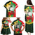 Custom South Africa And Wales Rugby Family Matching Puletasi and Hawaiian Shirt Springboks Welsh Mascots Dynamic Version - Wonder Print Shop