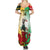 Custom South Africa And Wales Rugby Family Matching Summer Maxi Dress and Hawaiian Shirt Springboks Welsh Mascots Dynamic Version - Wonder Print Shop