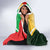 Custom South Africa And Wales Rugby Hooded Blanket Springboks Welsh Mascots Dynamic Version