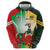 Custom South Africa And Wales Rugby Hoodie Springboks Welsh Mascots Dynamic Version