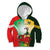 Custom South Africa And Wales Rugby Kid Hoodie Springboks Welsh Mascots Dynamic Version - Wonder Print Shop