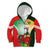 Custom South Africa And Wales Rugby Kid Hoodie Springboks Welsh Mascots Dynamic Version - Wonder Print Shop