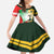 Custom South Africa And Wales Rugby Kid Short Sleeve Dress Springboks Welsh Mascots Dynamic Version - Wonder Print Shop