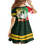 Custom South Africa And Wales Rugby Kid Short Sleeve Dress Springboks Welsh Mascots Dynamic Version - Wonder Print Shop