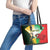 Custom South Africa And Wales Rugby Leather Tote Bag Springboks Welsh Mascots Dynamic Version - Wonder Print Shop