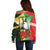 Custom South Africa And Wales Rugby Off Shoulder Sweater Springboks Welsh Mascots Dynamic Version - Wonder Print Shop