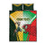 Custom South Africa And Wales Rugby Quilt Bed Set Springboks Welsh Mascots Dynamic Version