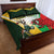 Custom South Africa And Wales Rugby Quilt Bed Set Springboks Welsh Mascots Dynamic Version