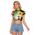 Custom South Africa And Wales Rugby Raglan Cropped T Shirt Springboks Welsh Mascots Dynamic Version