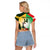 Custom South Africa And Wales Rugby Raglan Cropped T Shirt Springboks Welsh Mascots Dynamic Version