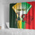 Custom South Africa And Wales Rugby Shower Curtain Springboks Welsh Mascots Dynamic Version