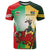 Custom South Africa And Wales Rugby T Shirt Springboks Welsh Mascots Dynamic Version