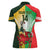 Custom South Africa And Wales Rugby Women Polo Shirt Springboks Welsh Mascots Dynamic Version