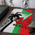 Custom Fiji And Wales Rugby Area Rug Fijian Tapa Welsh Mascots Dynamic Version - Wonder Print Shop