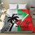 Custom Fiji And Wales Rugby Bedding Set Fijian Tapa Welsh Mascots Dynamic Version - Wonder Print Shop