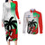 Custom Fiji And Wales Rugby Couples Matching Long Sleeve Bodycon Dress and Long Sleeve Button Shirt Fijian Tapa Welsh Mascots Dynamic Version - Wonder Print Shop