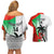 Custom Fiji And Wales Rugby Couples Matching Off Shoulder Short Dress and Hawaiian Shirt Fijian Tapa Welsh Mascots Dynamic Version - Wonder Print Shop