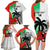 Custom Fiji And Wales Rugby Family Matching Long Sleeve Bodycon Dress and Hawaiian Shirt Fijian Tapa Welsh Mascots Dynamic Version - Wonder Print Shop