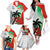 Custom Fiji And Wales Rugby Family Matching Off The Shoulder Long Sleeve Dress and Hawaiian Shirt Fijian Tapa Welsh Mascots Dynamic Version - Wonder Print Shop