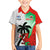 Custom Fiji And Wales Rugby Family Matching Puletasi and Hawaiian Shirt Fijian Tapa Welsh Mascots Dynamic Version - Wonder Print Shop