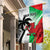 Custom Fiji And Wales Rugby Garden Flag Fijian Tapa Welsh Mascots Dynamic Version - Wonder Print Shop