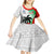 Custom Fiji And Wales Rugby Kid Short Sleeve Dress Fijian Tapa Welsh Mascots Dynamic Version - Wonder Print Shop