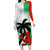 Custom Fiji And Wales Rugby Long Sleeve Bodycon Dress Fijian Tapa Welsh Mascots Dynamic Version - Wonder Print Shop