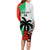 Custom Fiji And Wales Rugby Long Sleeve Bodycon Dress Fijian Tapa Welsh Mascots Dynamic Version - Wonder Print Shop